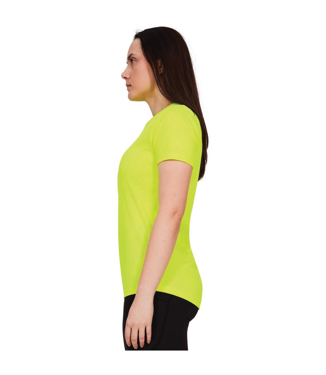 T-shirt original tech femme jaune vif Casual Classics