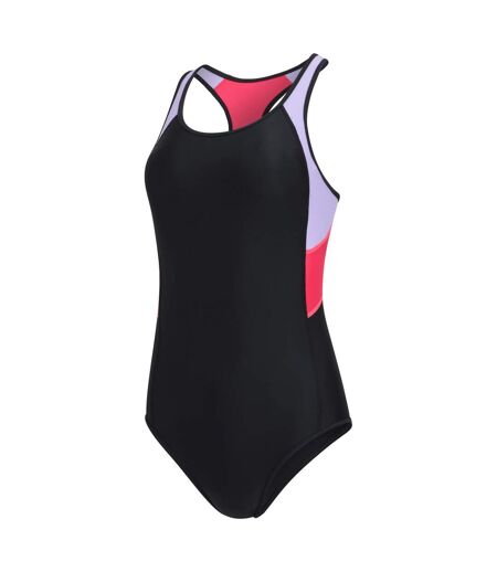 Womens/ladies take the plunge one piece swimsuit purple Mountain Warehouse