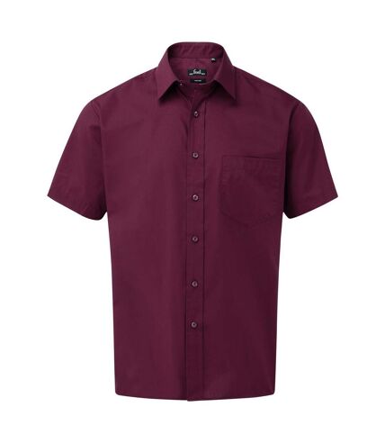 Chemise poplin homme aubergine Premier