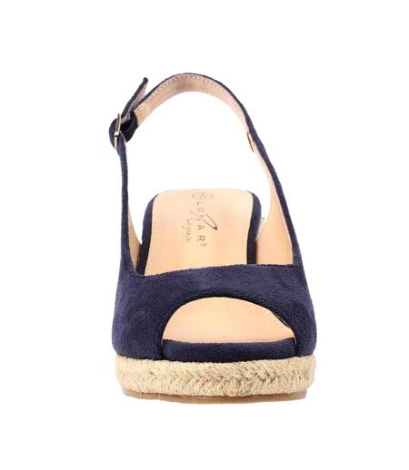 Sandales À Talons Compensés Pia Femme Bleu Marine Lunar