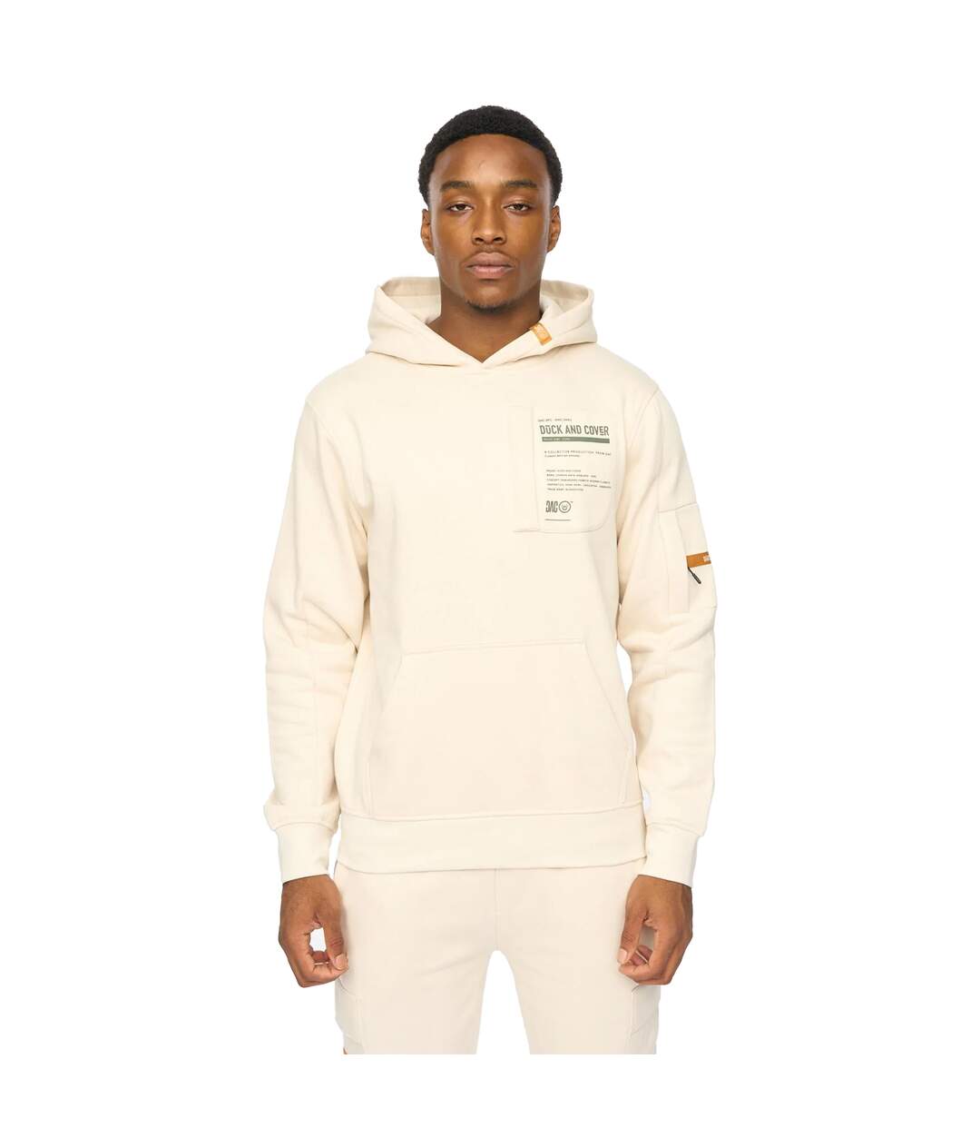 Mens Adamsberg Hoodie And Joggers Set Off White Duck And Cover-3