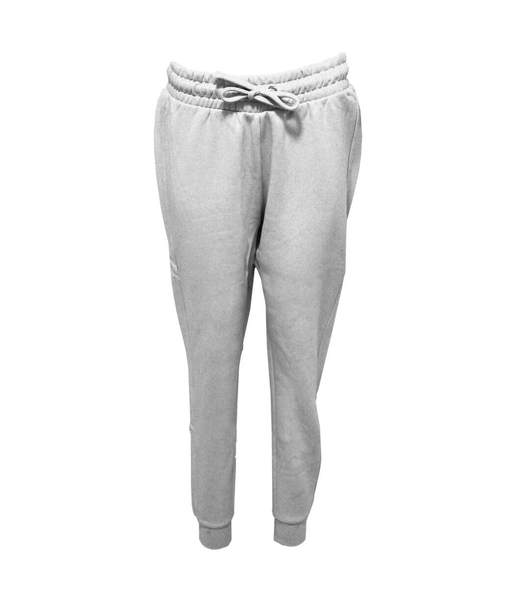 Womens/ladies fitted joggers heather grey TriDri-1