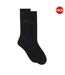 Lot De 2  Socquettes Motif/style Logo Adulte Noir Boss-1