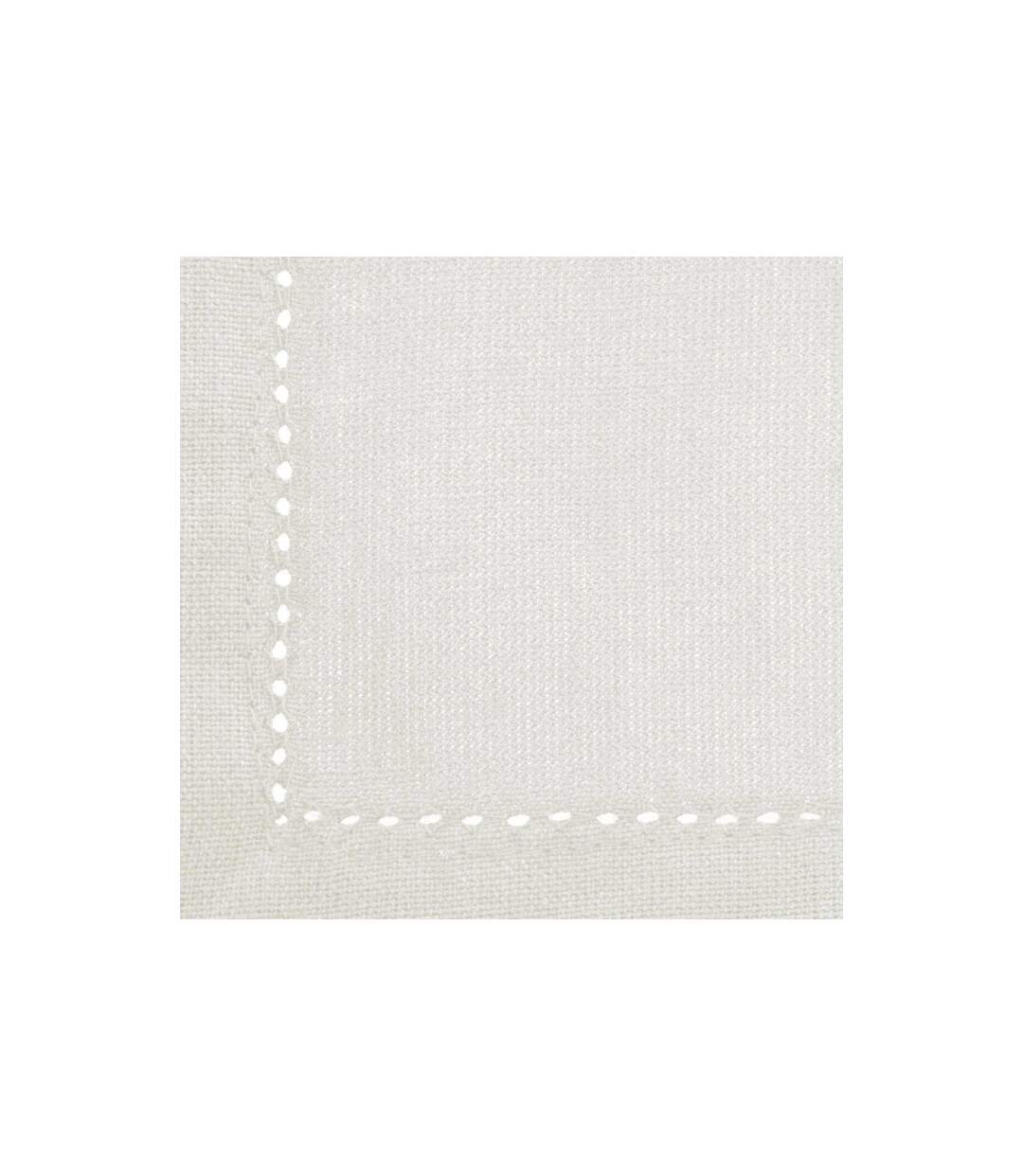 Nappe Rectangulaire Chambray 140x240cm Blanc-2