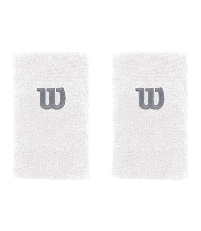 Poignets éponges blanc homme wilson extra wide - osfa
