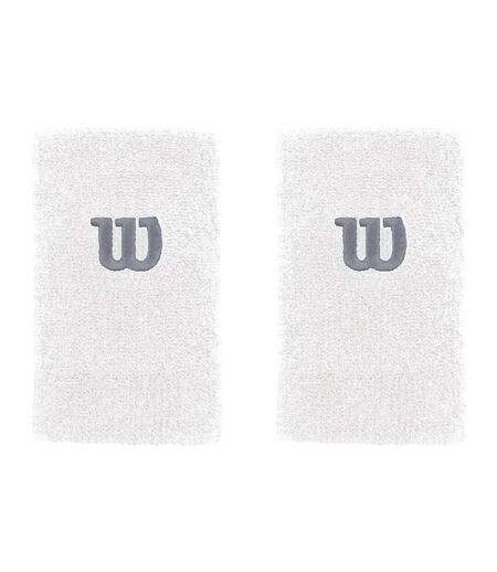 Poignets éponges blanc homme wilson extra wide - osfa