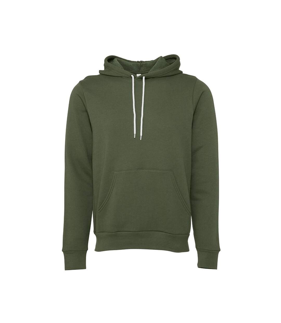 Sweat à capuche adulte vert militaire Bella + Canvas-1