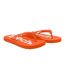 Womens/ladies Invisia Logo Flat Sandals Coral Bench-4