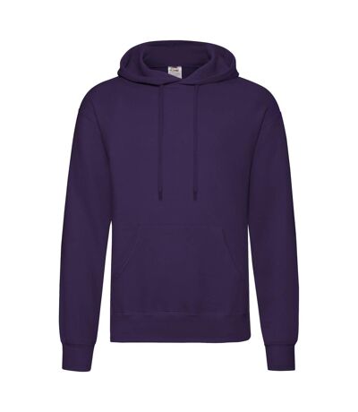 Sweat À Capuche Classic Homme Violet Fruit Of The Loom