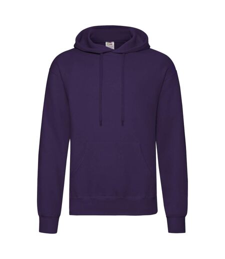 Sweat À Capuche Classic Homme Violet Fruit Of The Loom