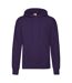 Sweat À Capuche Classic Homme Violet Fruit Of The Loom-1