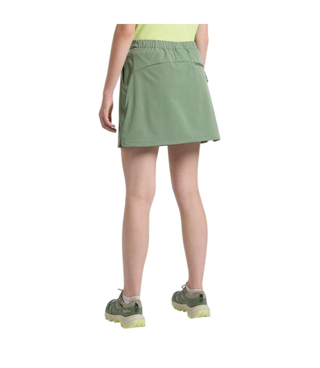 Jupe-short Randonnée Femme Vert Pâle Jack Wolfskin-3