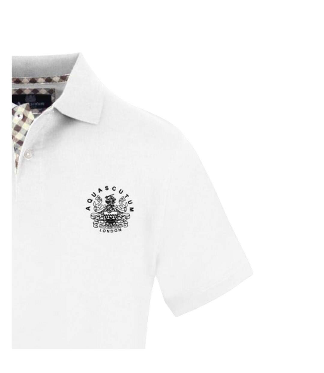 Polo Homme Blanc Aquascutum-3