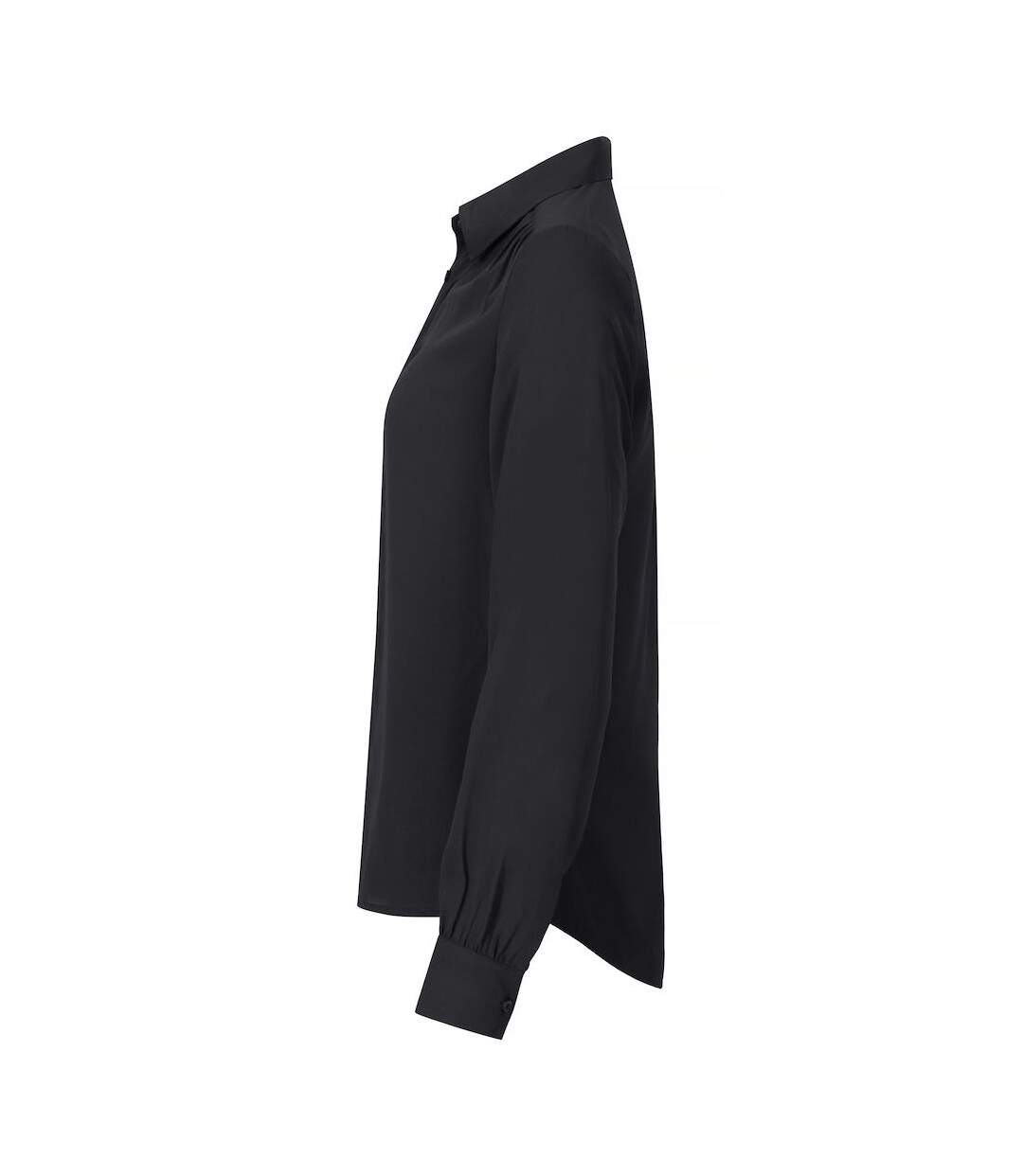 Womens/ladies Libby Formal Shirt Black Clique-3