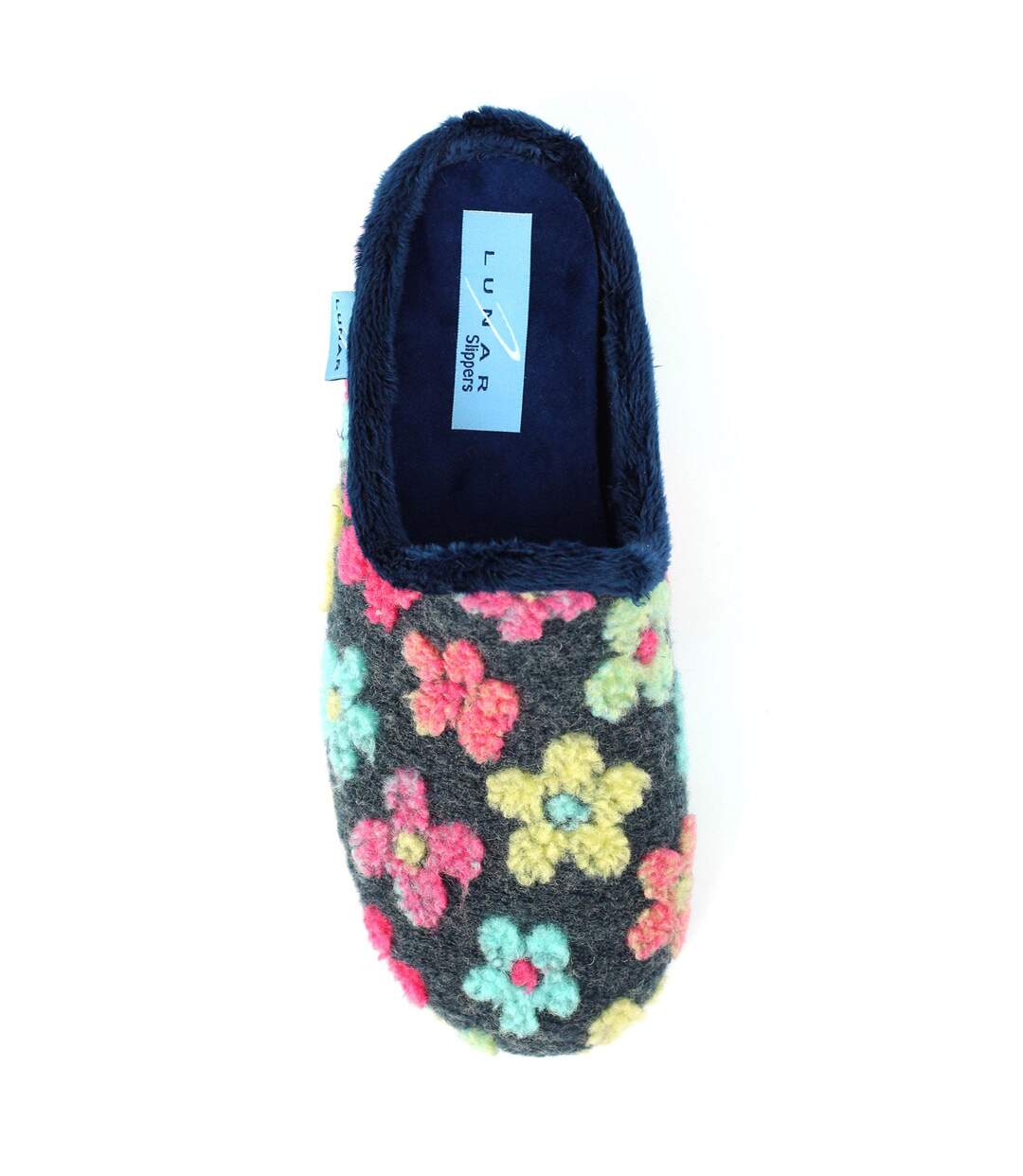 Chaussons Mules Dolly Femme Bleu Lunar-4