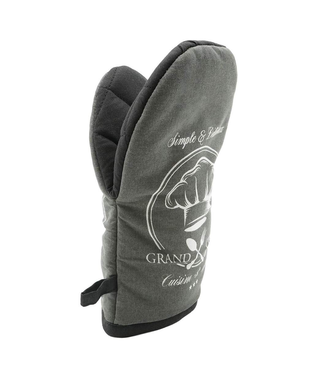 Gant de Cuisine à Pince Grand Chef 24cm Gris-1