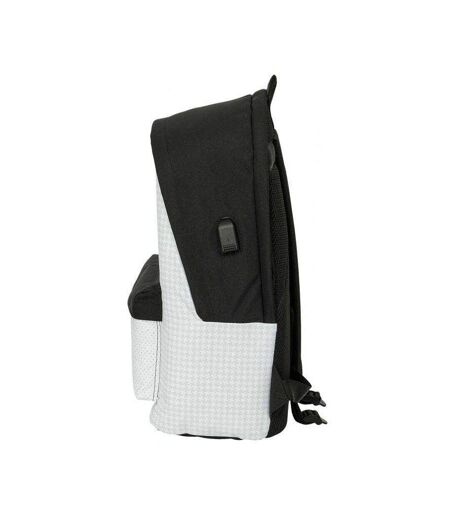 Logo Backpack One Size White Black Real Madrid CF