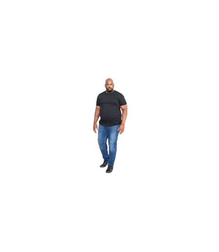 Lot De 5  T-shirts Manches Courtes Grande Taille En Coton Smartly Homme Noir Duke
