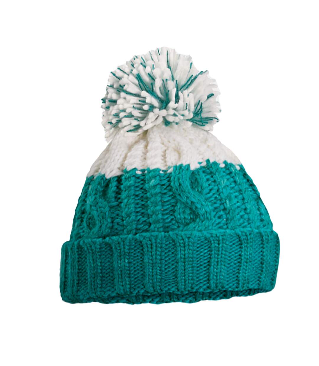 Bonnet Apres Émeraude Blanc Doux Beechfield-1