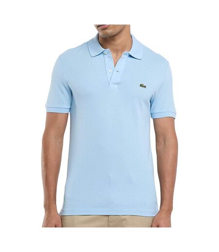 Polo bleu clair homme lacoste 3d3