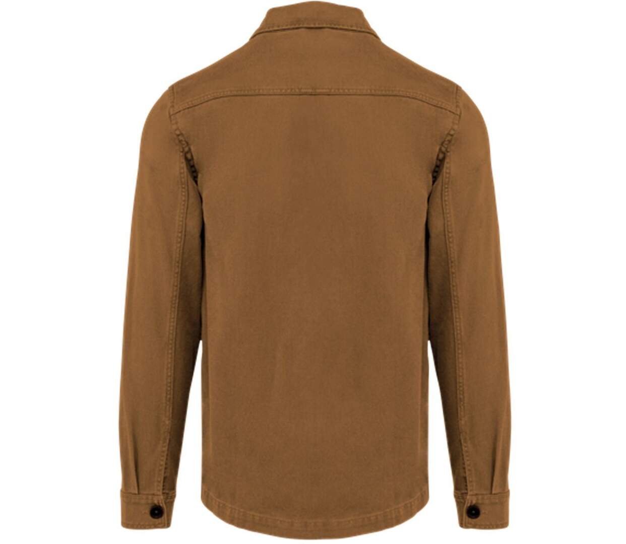 Veste worker écoresponsable délavée - Homme - PAT610 - marron washed sugar-2