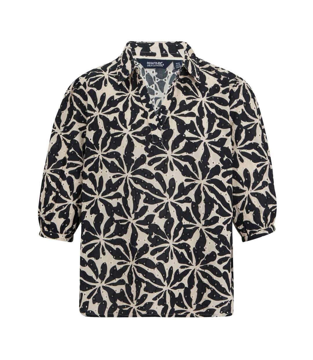 Chemisier Motif/style Floral Abstrait Nofino Femme Beige Regatta-2