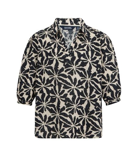 Chemisier Motif/style Floral Abstrait Nofino Femme Beige Regatta