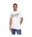 T-shirt Cronstand Homme Blanc Crosshatch-2