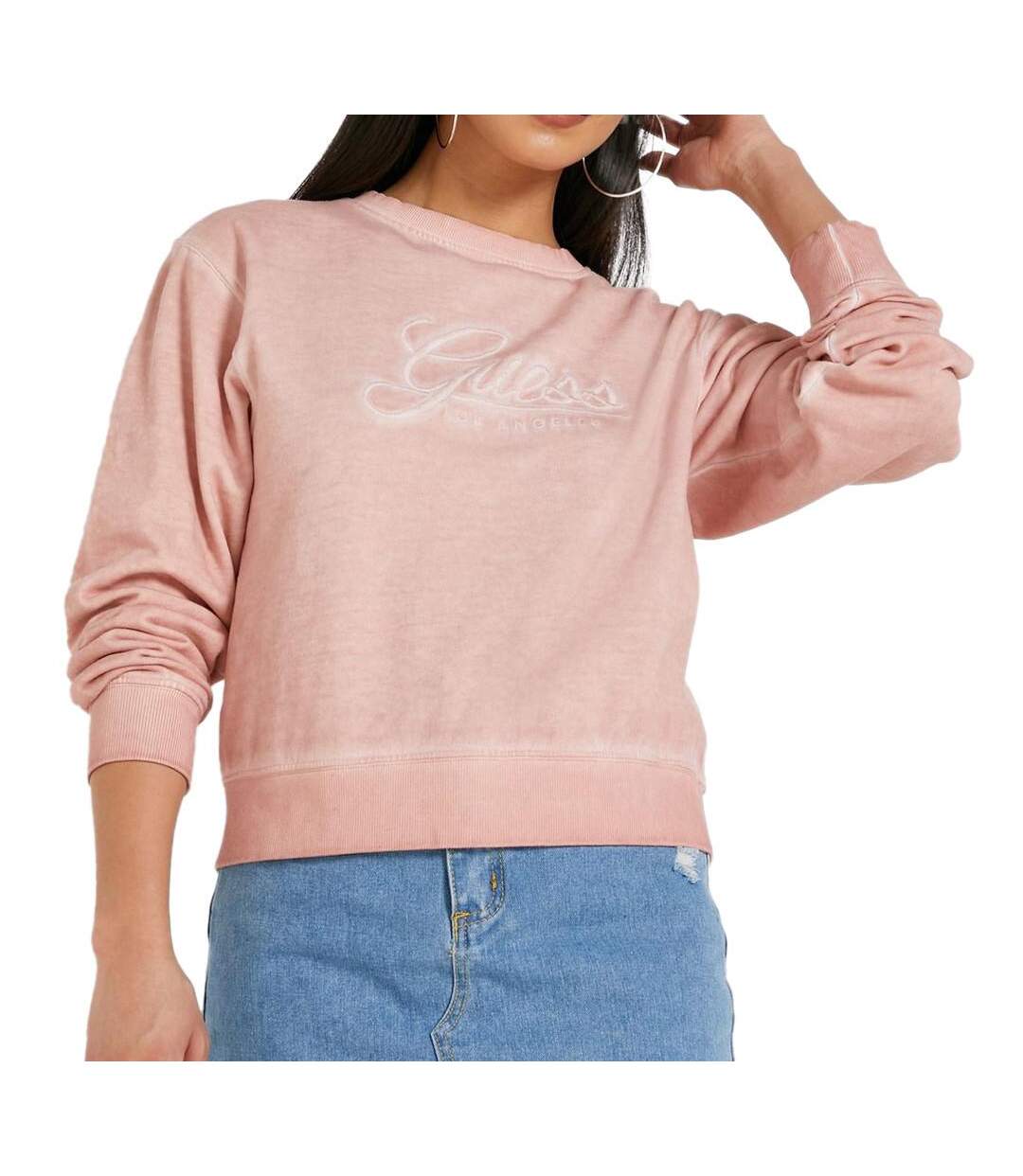 Sweat Rose Femme Guess Valerya - L-1