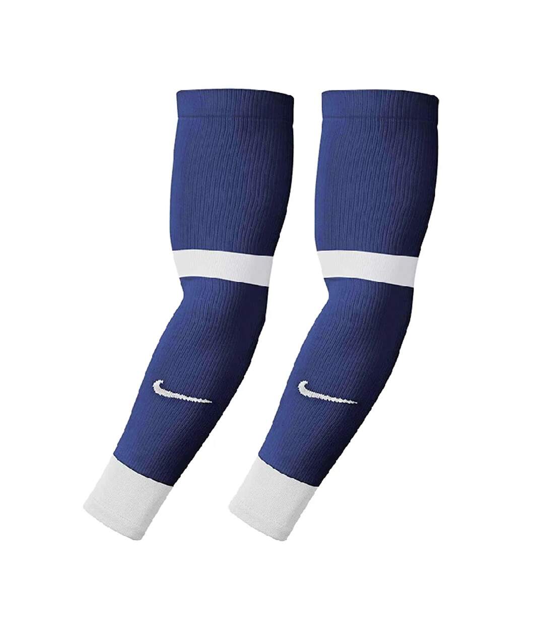 Pack Of 2  Matchfit Football Shin Guard Sleeves  Navy Blue Nike-2