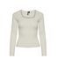 T-Shirt manches longues blanc femme pieces kalu-1