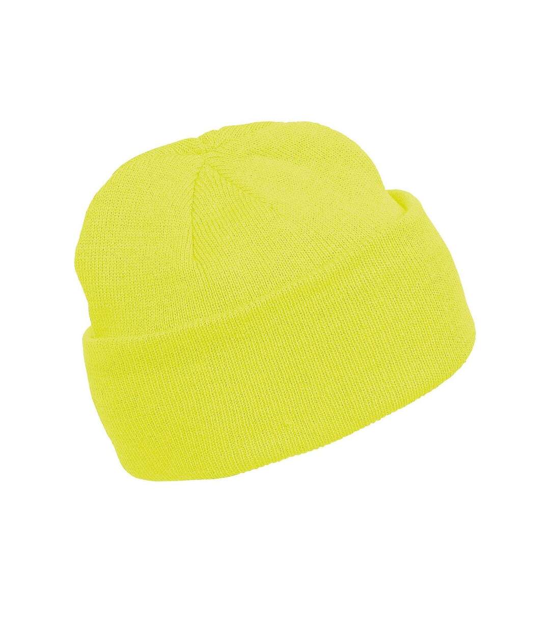 Bonnet tricoté adulte - KP031 - jaune fluo