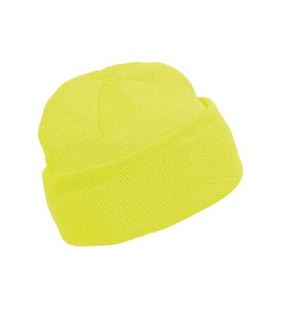 Bonnet tricoté adulte - KP031 - jaune fluo
