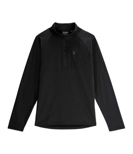 Haut Polaire Motif/style Quadrillage Homme Noir Spyder