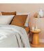 Parure de Lit 3 Pièces Percale 240x220cm Beige Lin-5