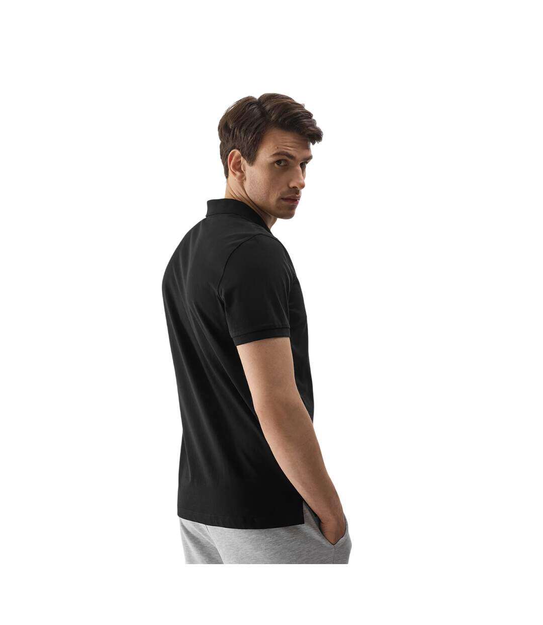 Polo Motif/style Logo Homme Noir 4F-3