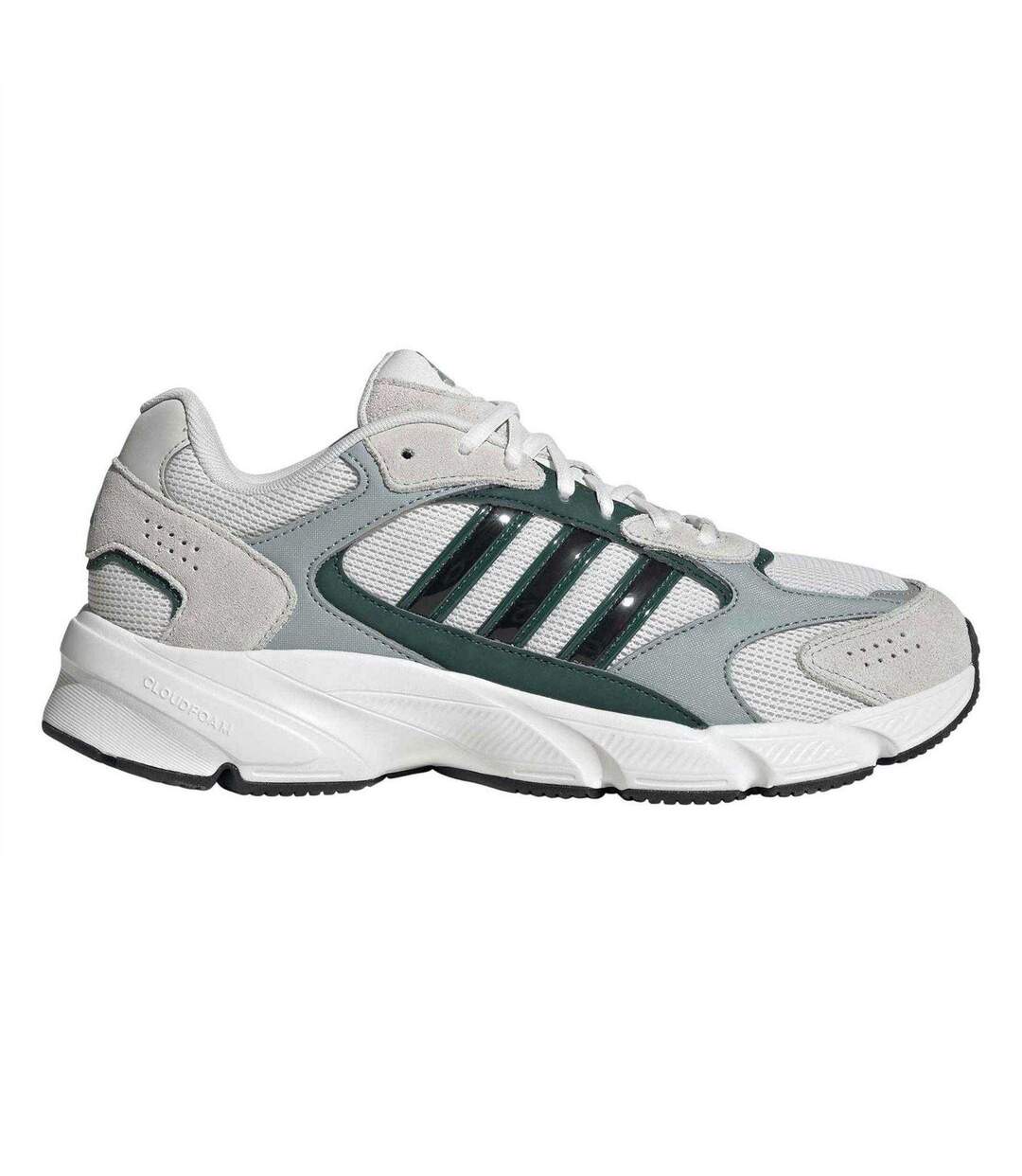 Mens Crazychaos 2000 Suede Cloudfoam Trainers White Adidas-1