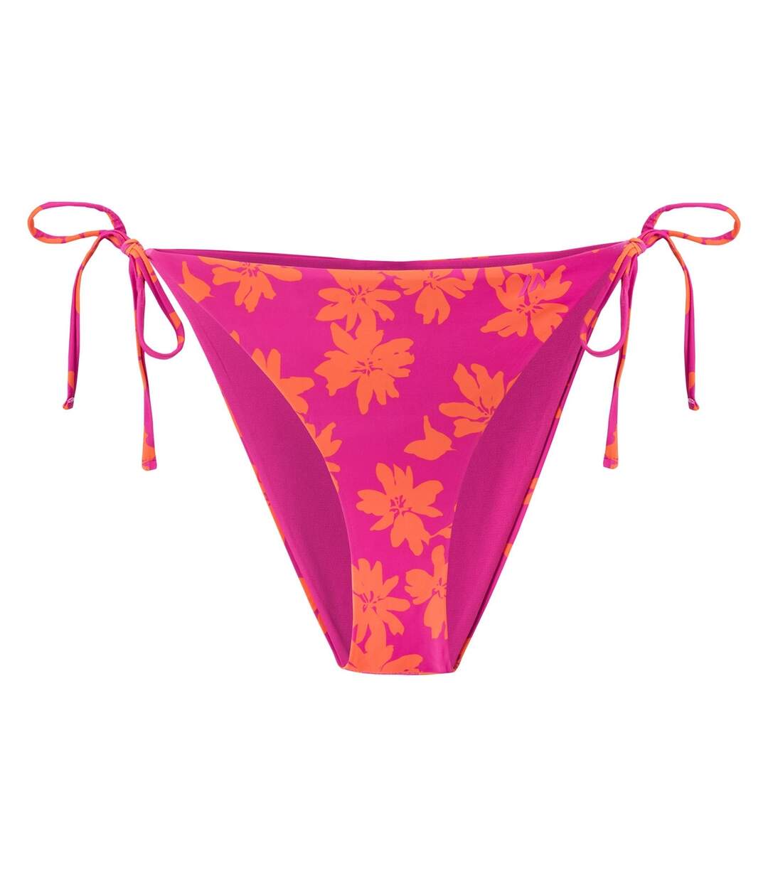 Bas De Maillot De Bain Style Fleurs Feni Femme Orange Rose Martes-1