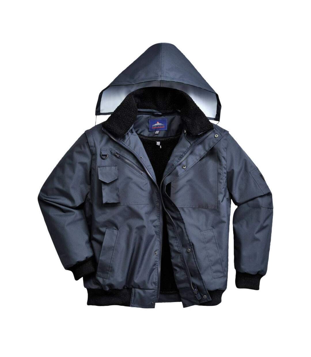 Blouson  pilote imperméable manches amovibles 3-en-1 Portwest Bomber