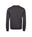 Tee Jays Mens Ribber Interlock Crew Neck Sweatshirt (Dark Grey) - UTPC6431