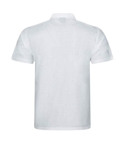 PRO RTX Mens Pro Polyester Polo Shirt (White)