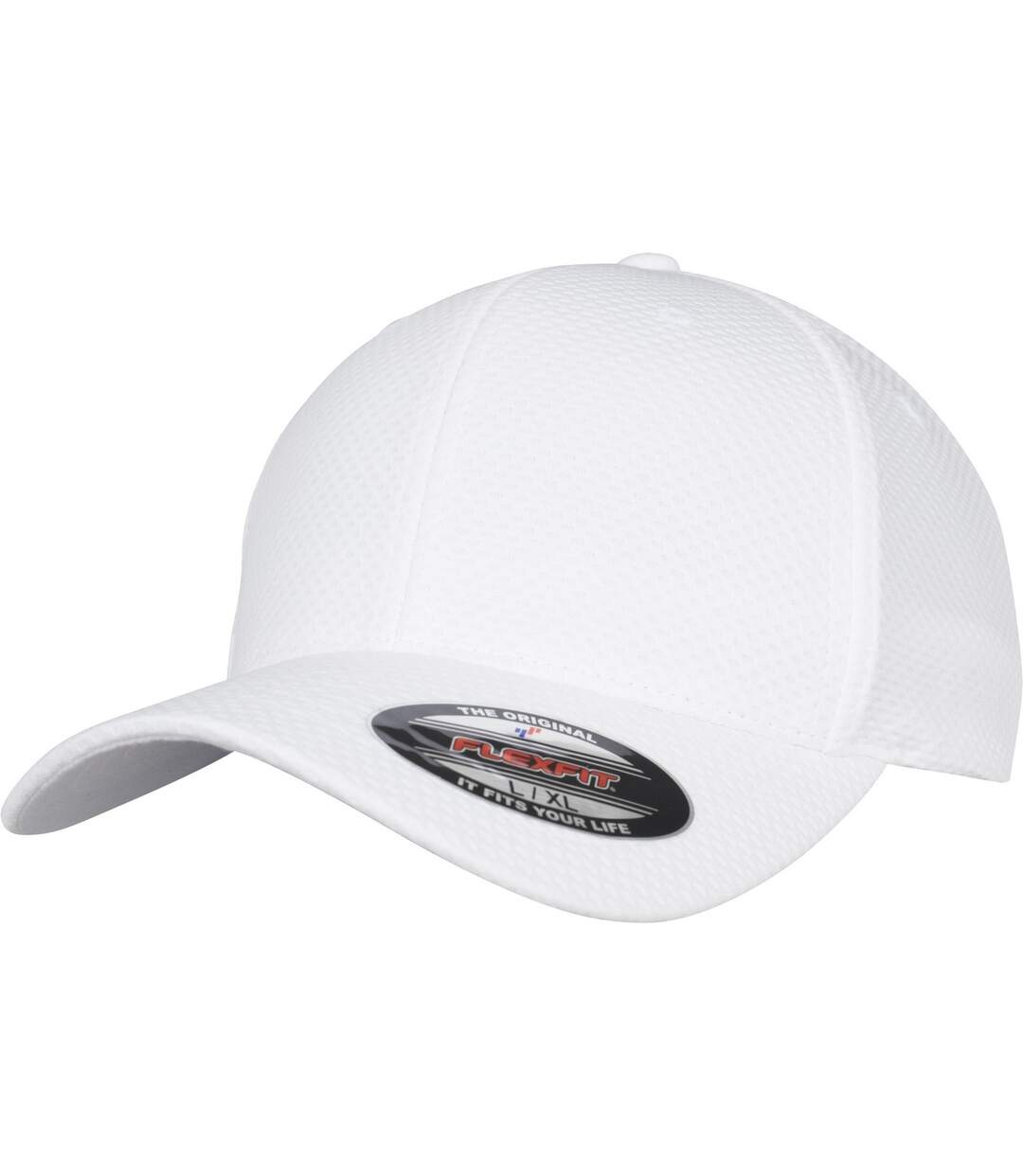 Casquette flexfit blanc Yupoong-1