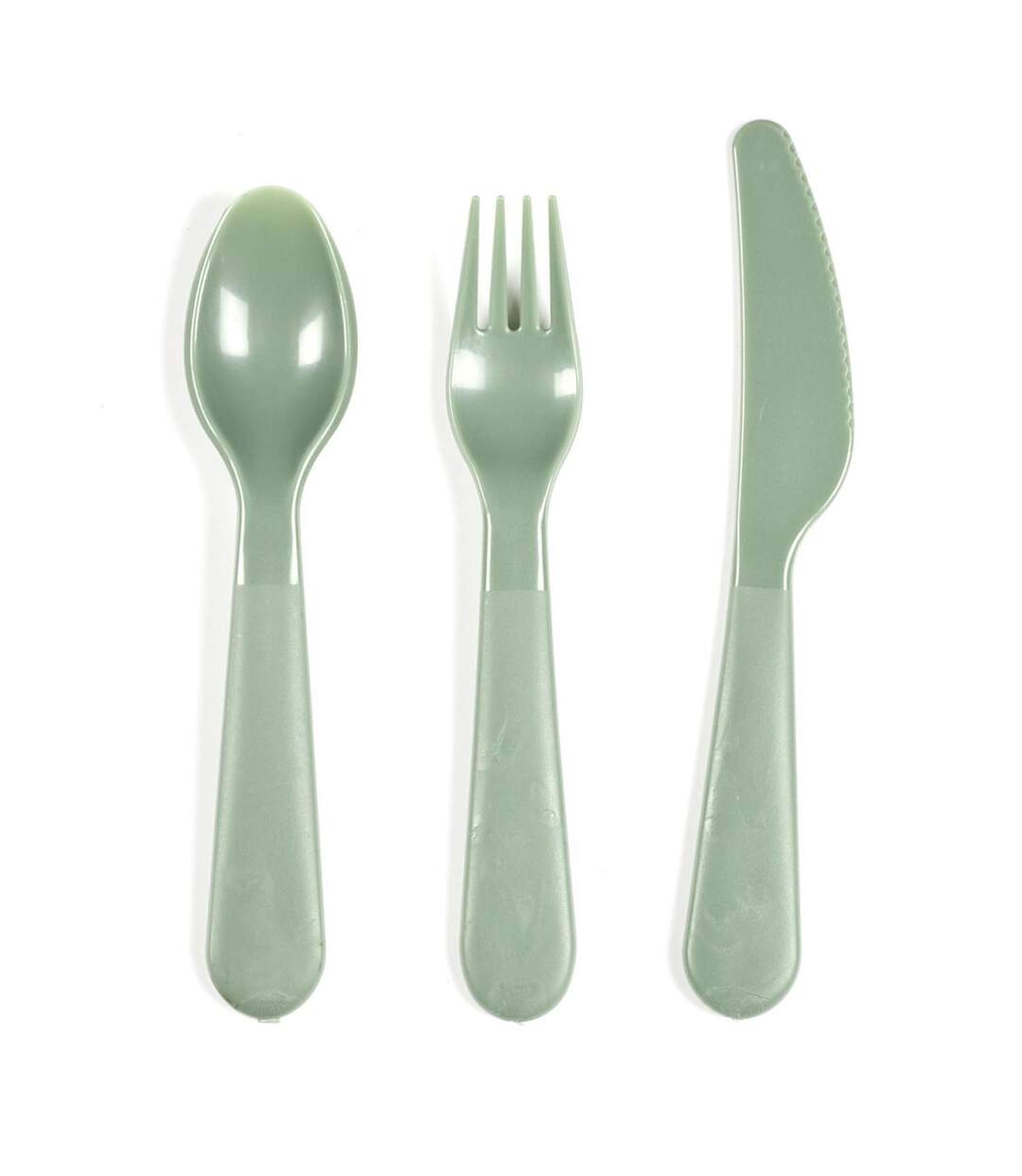 Lot de 12 Couverts Réutilisables Bain de Soleil 19cm Vert & Jaune-4
