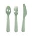 Lot de 12 Couverts Réutilisables Bain de Soleil 19cm Vert & Jaune-4