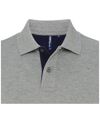 Asquith & Fox - Polo classique - Homme (Gris/Bleu marine) - UTRW4810