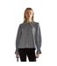 Womens/ladies Statement Gingham Peter Pan Collar Blouse Black White Glamorous-2