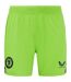 Womens/ladies Aston Villa Fc Goalkeeper Shorts Green Caviar Castore-1