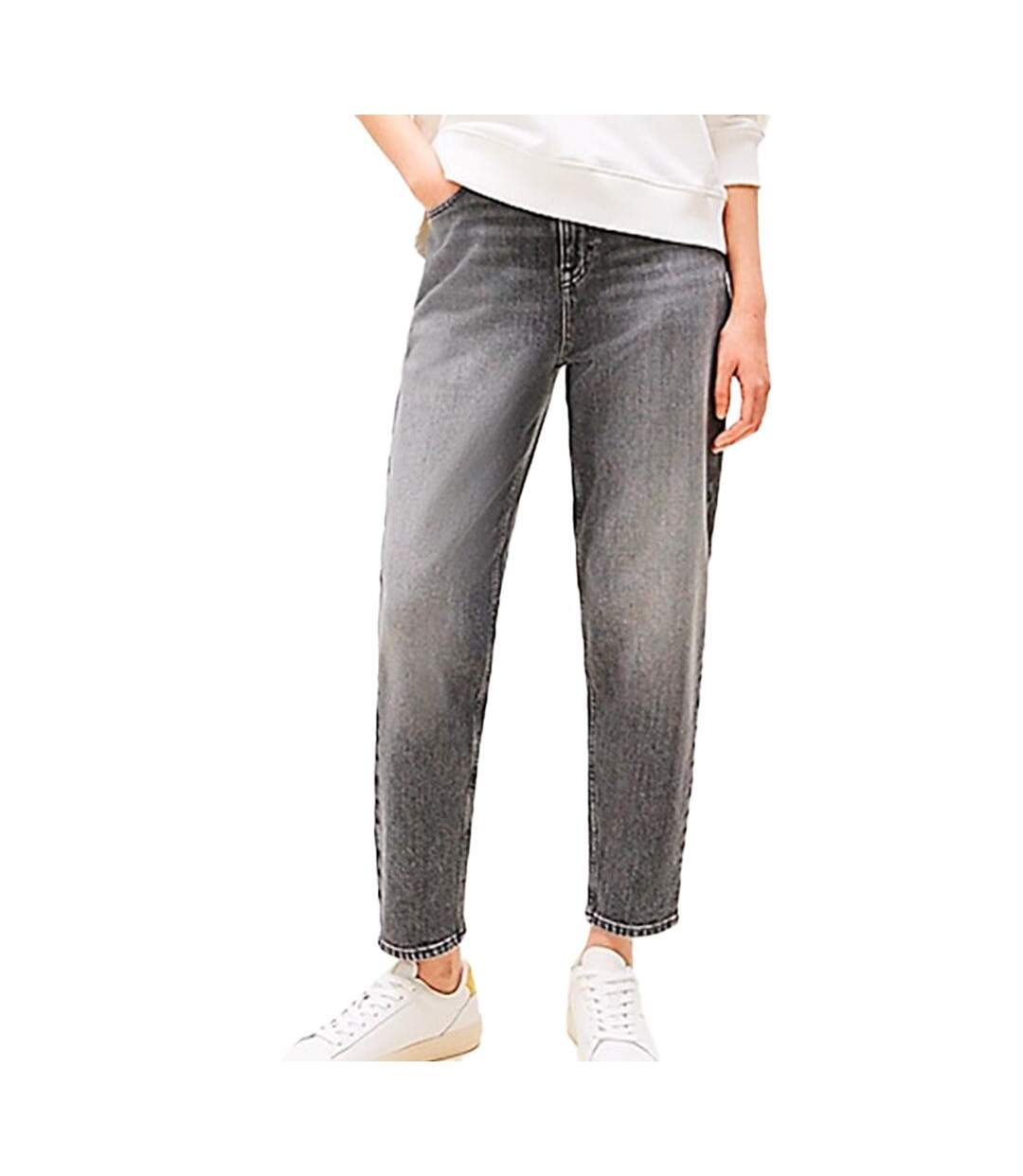 Jean mom fuselé gris femme tommy hilfiger dw0dw20648-1