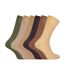 6 Pack Mens 100% Egyptian Cotton Dress Socks-1