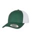 Casquette Trucker Motif/style Rétro Vert Blanc Flexfit-1